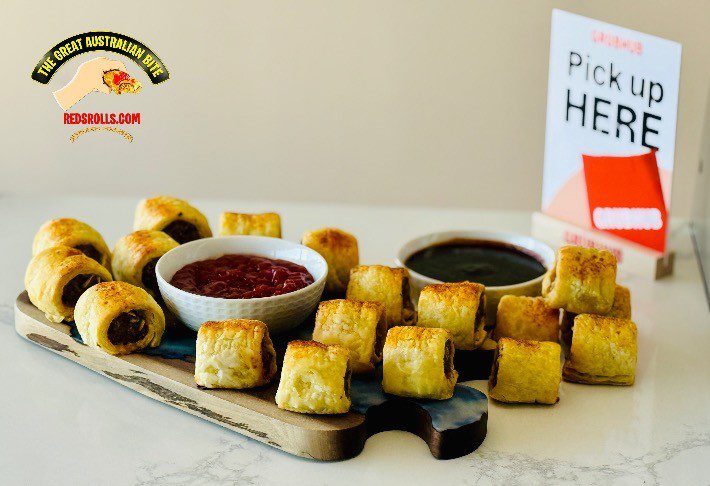 Reds Rolls Roselle - Menu - Sausage Roll Bites Shown