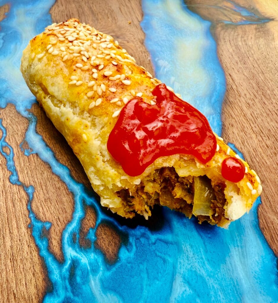 Sausage Roll with Catsup
